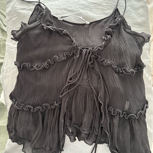 Zara Tie Up Top - Picture 1 of 2